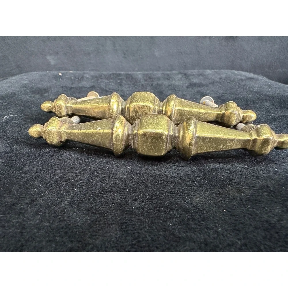 Vintage Brass Door Handles Drawer Pull Vintage Hardware MCM 4